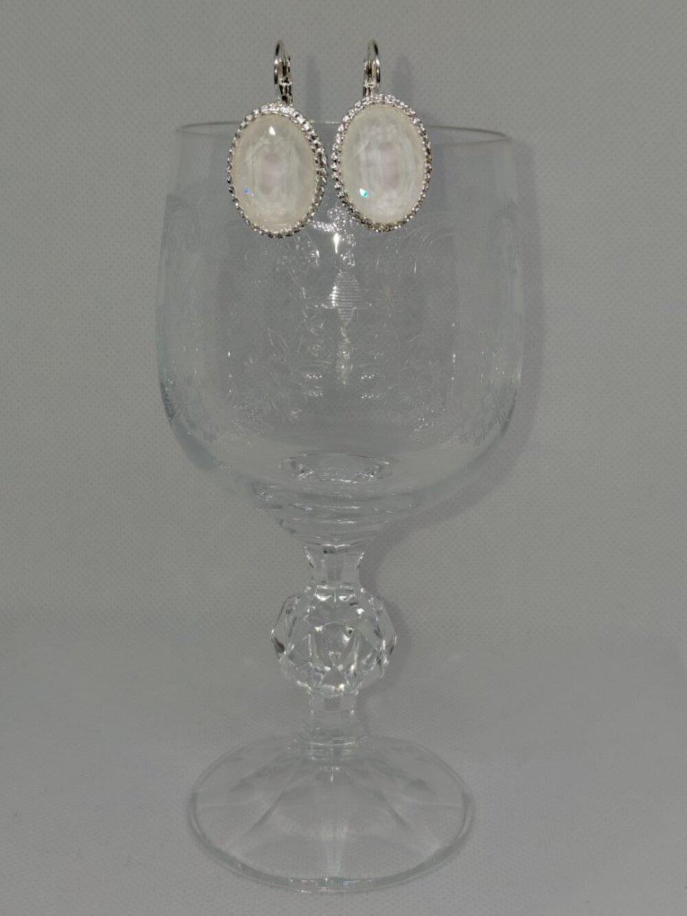The Swarovski Crystal White Ignite Leverbacks - Picture 3 of 8